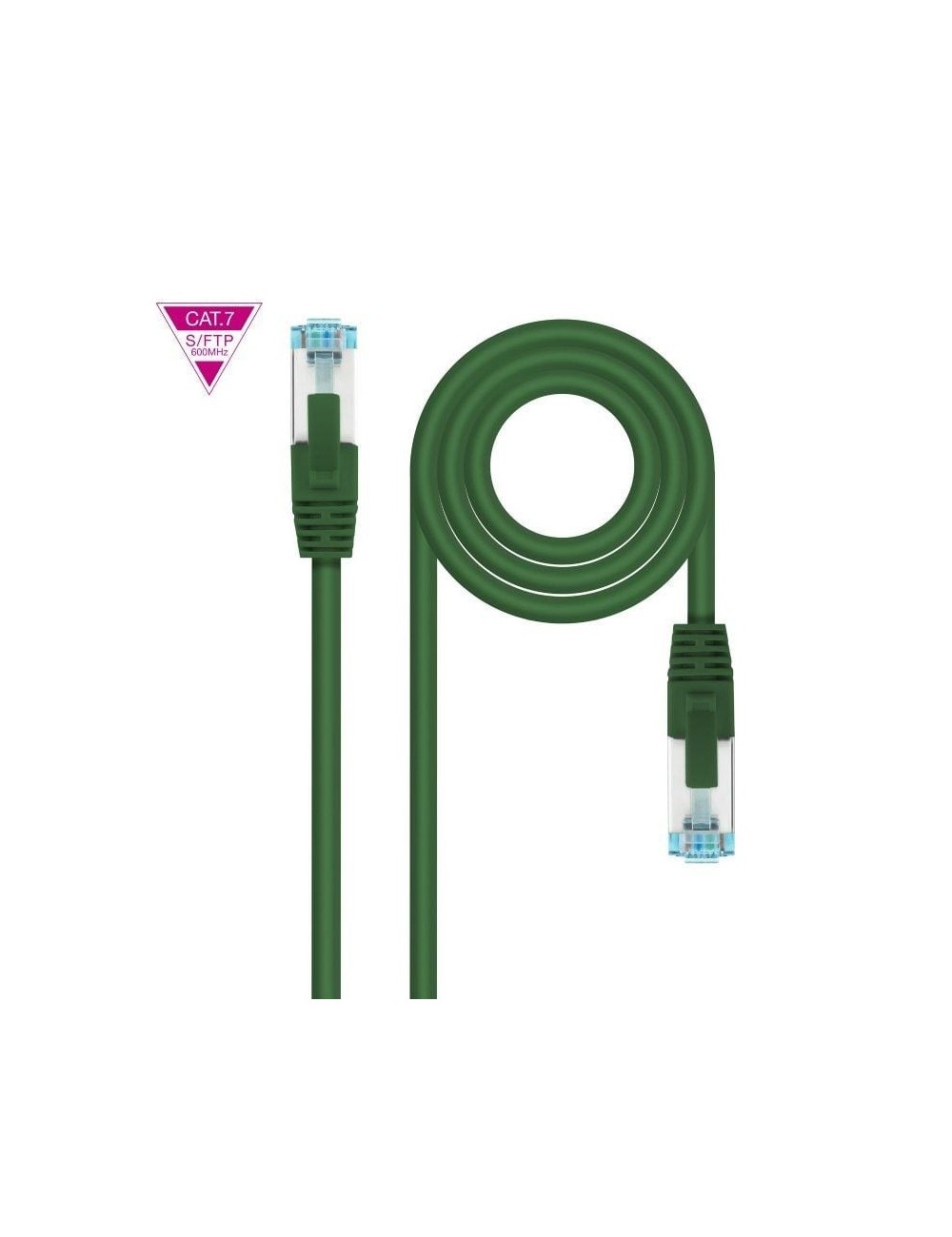 Cable de Red RJ45 SFTP Nanocable 10.20.1700-L25-GR Cat.7/ 25cm/ Verde