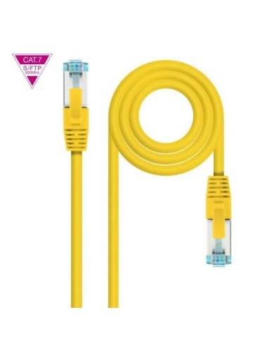 Cable de Red RJ45 SFTP Nanocable 10.20.1700-L25-Y Cat.7/ LSZH/ 25cm/ Amarillo