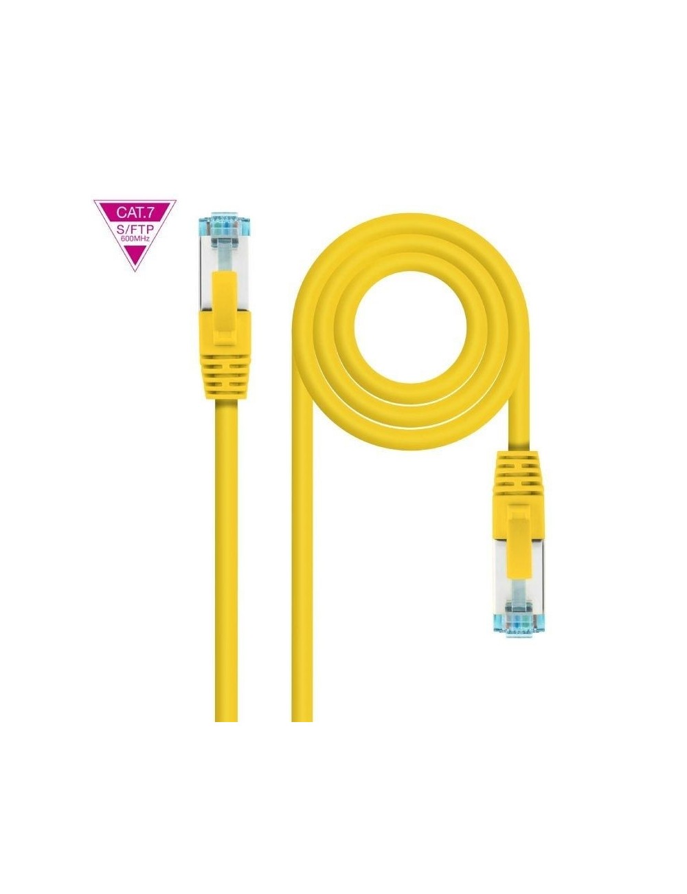 Cable de Red RJ45 SFTP Nanocable 10.20.1700-L25-Y Cat.7/ LSZH/ 25cm/ Amarillo