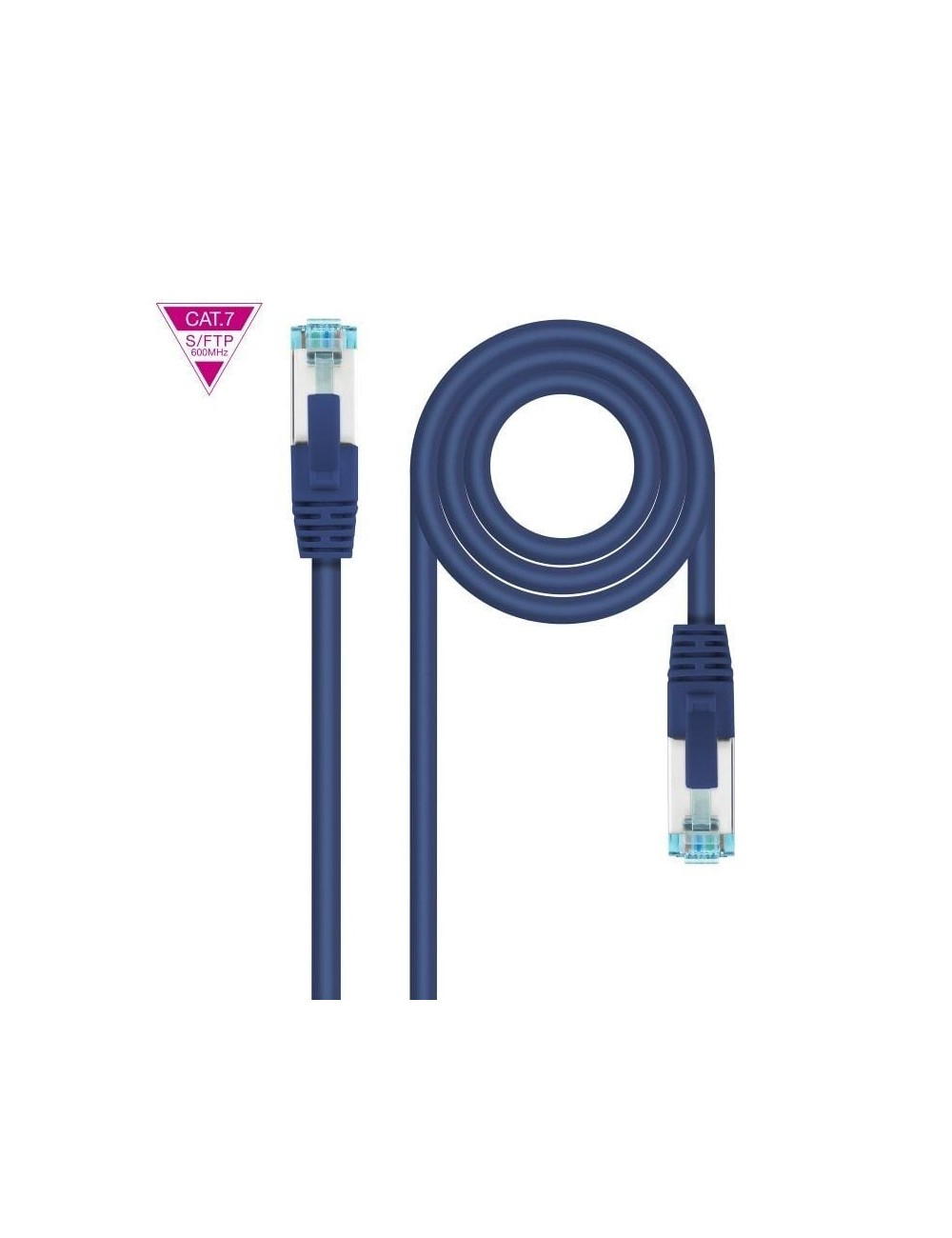 Cable de Red RJ45 SFTP Nanocable 10.20.1701-BL Cat.7/ 1m/ Azul