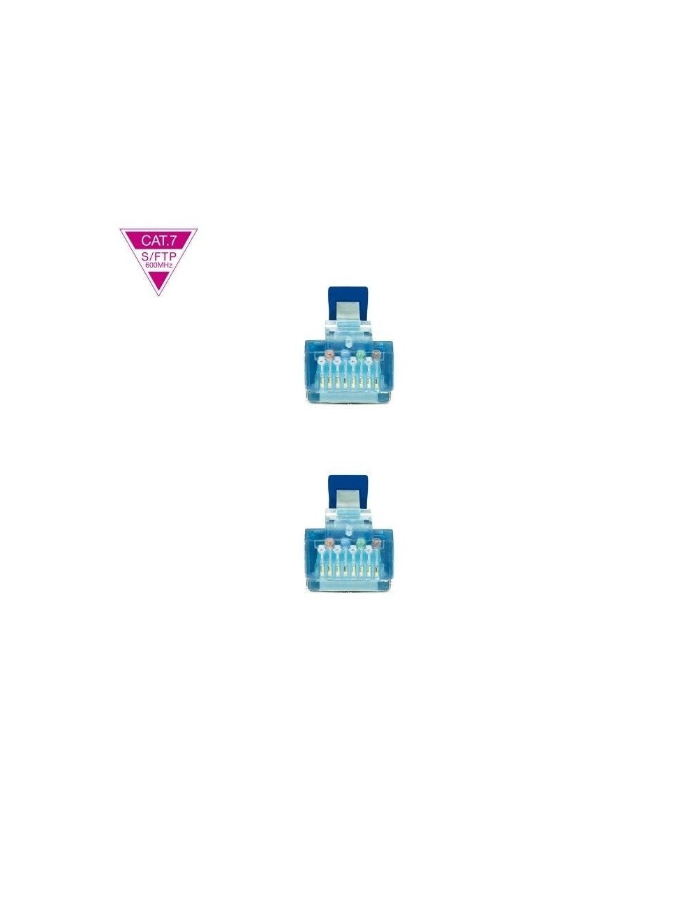 Cable de Red RJ45 SFTP Nanocable 10.20.1701-BL Cat.7/ 1m/ Azul