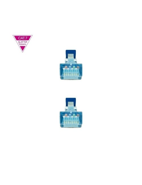 Cable de Red RJ45 SFTP Nanocable 10.20.1701-BL Cat.7/ 1m/ Azul