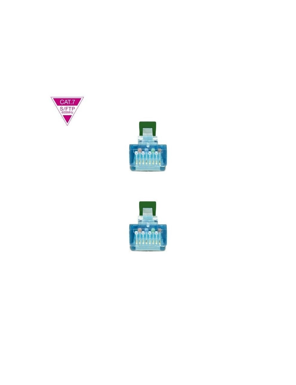 Cable de Red RJ45 SFTP Nanocable 10.20.1702-GR Cat.7/ 2m/ Verde