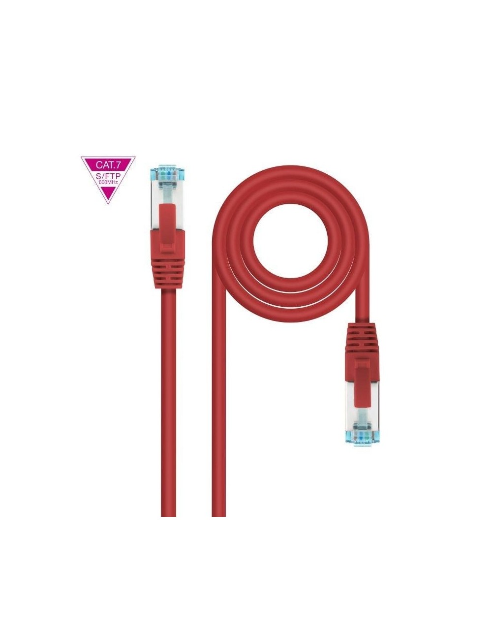 Cable de Red RJ45 SFTP Nanocable 10.20.1702-R Cat.7/ 2m/ Rojo