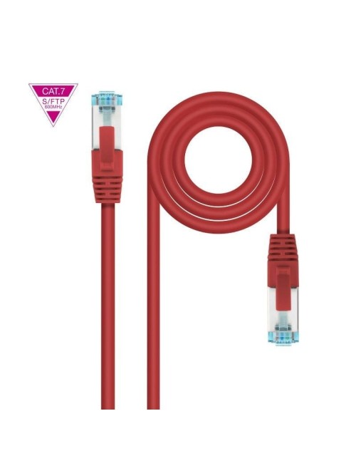 Cable de Red RJ45 SFTP Nanocable 10.20.1702-R Cat.7/ 2m/ Rojo