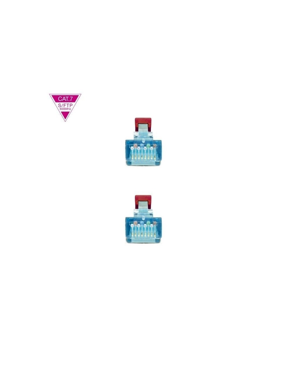 Cable de Red RJ45 SFTP Nanocable 10.20.1702-R Cat.7/ 2m/ Rojo
