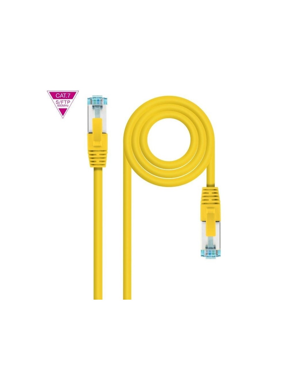 Cable de Red RJ45 SFTP Nanocable 10.20.1702-Y Cat.7/ 2m/ Amarillo