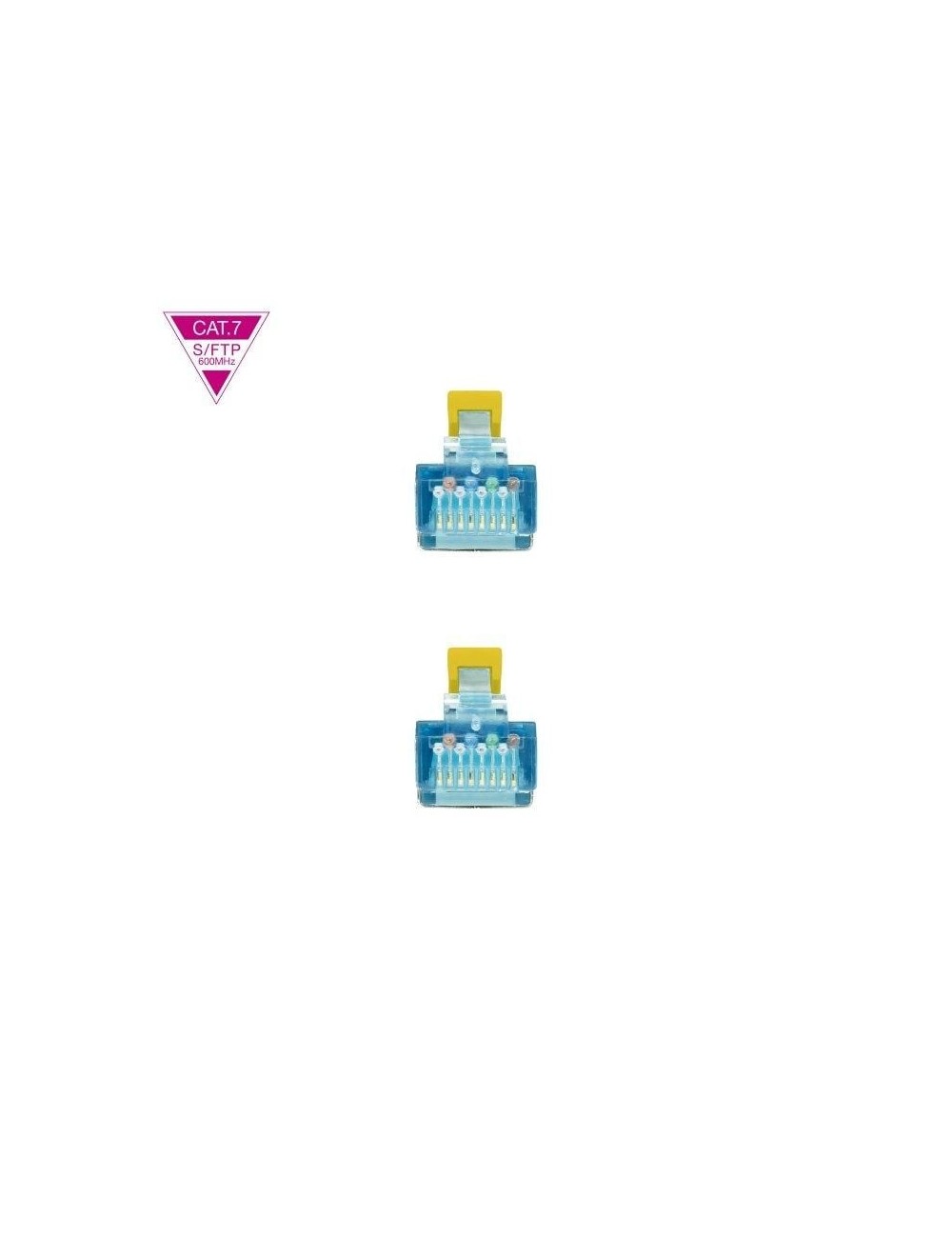 Cable de Red RJ45 SFTP Nanocable 10.20.1702-Y Cat.7/ 2m/ Amarillo