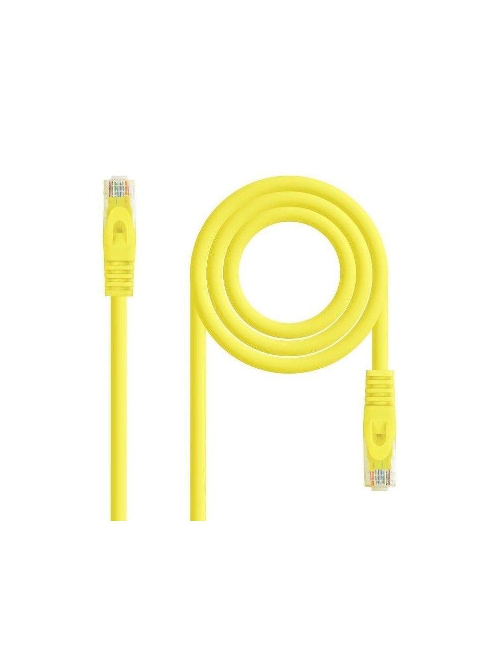 Cable de Red RJ45 UTP Nanocable 10.20.1800-L25-Y Cat.6A/ LSZH/ 25cm/ Amarillo