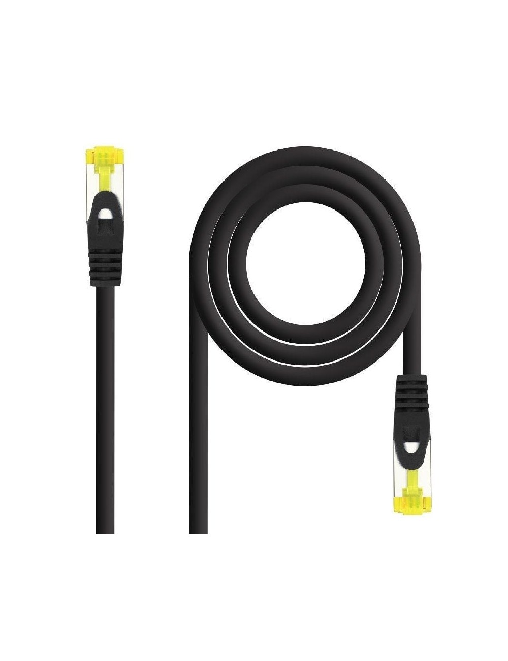 Cable de Red RJ45 SFTP Nanocable 10.20.1900-L25-BK Cat.6A/ LSZH/ 25cm/ Negro