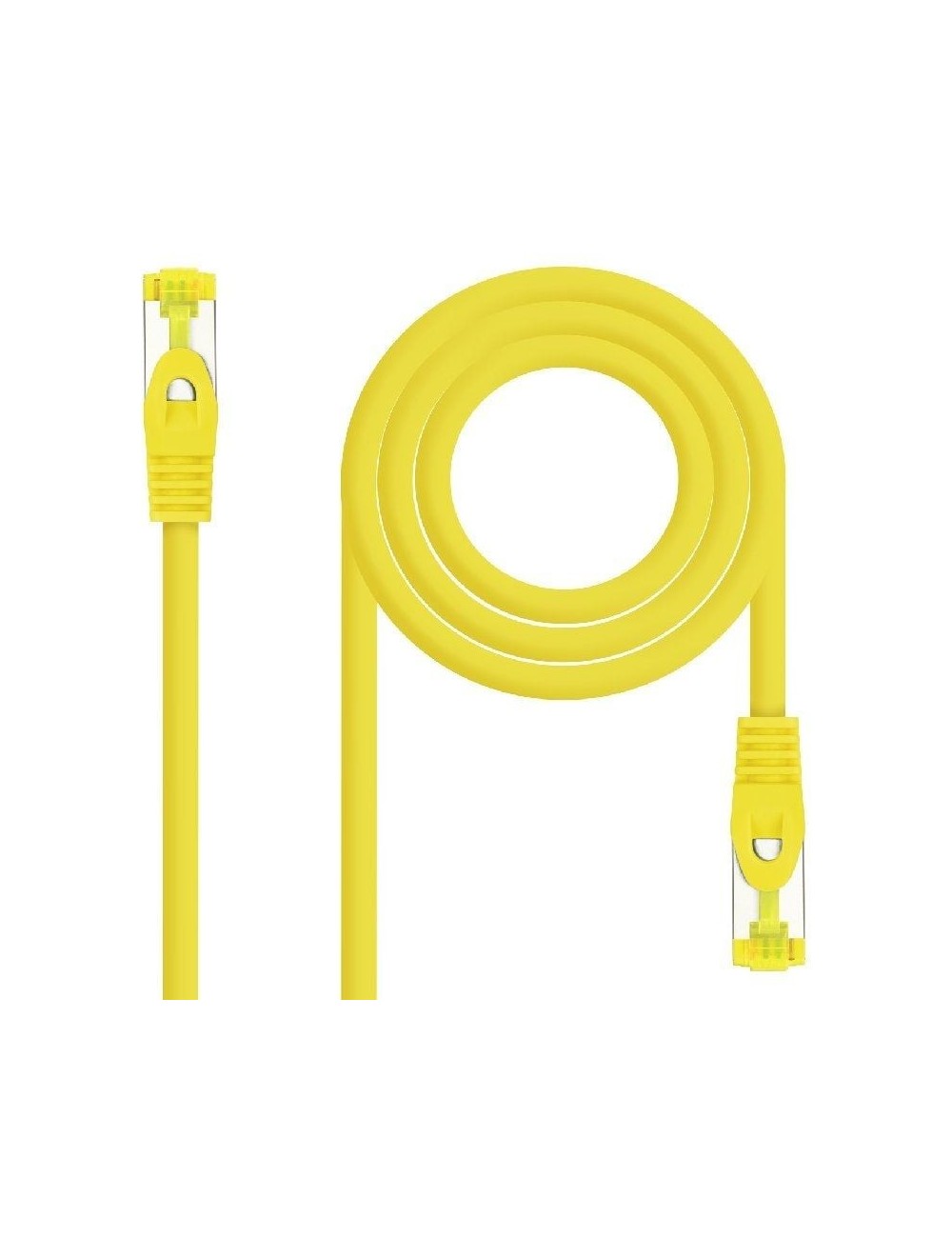 Cable de Red RJ45 SFTP Nanocable 10.20.1900-L25-Y Cat.6A/ LSZH/ 25cm/ Amarillo