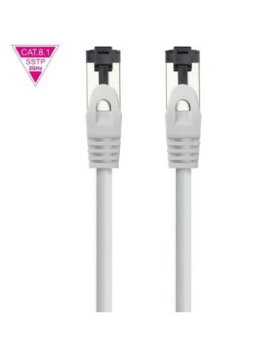 Cable de Red RJ45 SSTP Nanocable 10.20.2003 Cat.8.1/ 3m/ Gris