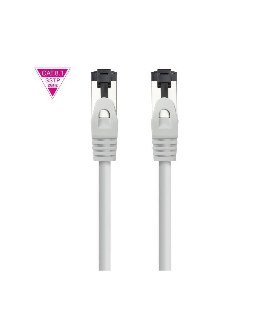 Cable de Red RJ45 SSTP Nanocable 10.20.2003 Cat.8.1/ 3m/ Gris