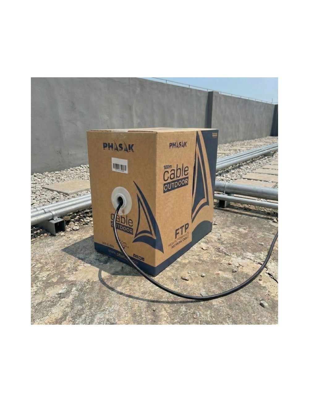 Bobina de Cable RJ45 FTP Phasak PHR 671 Cat.6/ 100m
