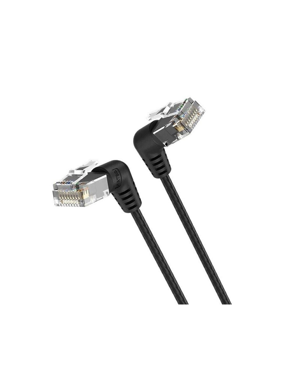 Cable de Red RJ45 UTP Vention IBOBD Cat.6A/ 50cm/ Cabeza Rotatoria 360º/ Negro