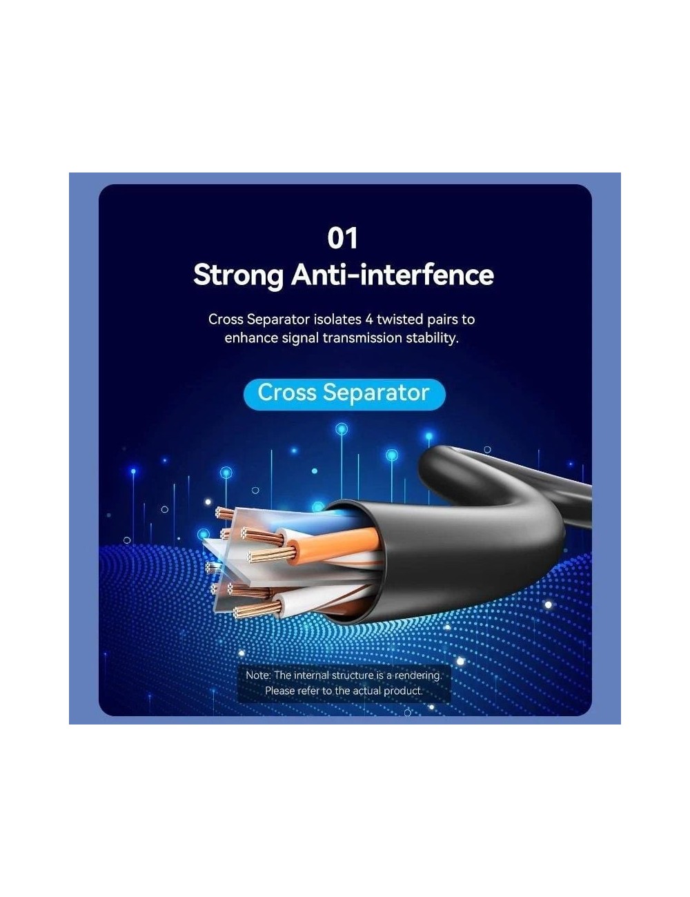 Cable de Red RJ45 UTP Vention IBRBF Cat.6/ 1m/ Negro