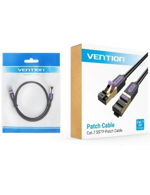 Cable de Red RJ45 SFTP Vention ICDBD Cat.7/ 50cm/ Negro