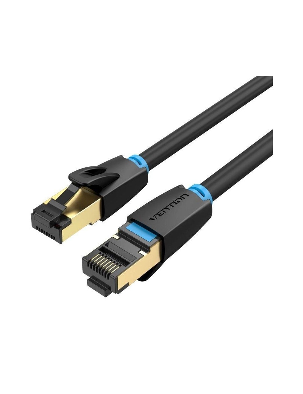 Cable de Red RJ45 SFTP Vention IKABD Cat.8/ 50cm/ Negro