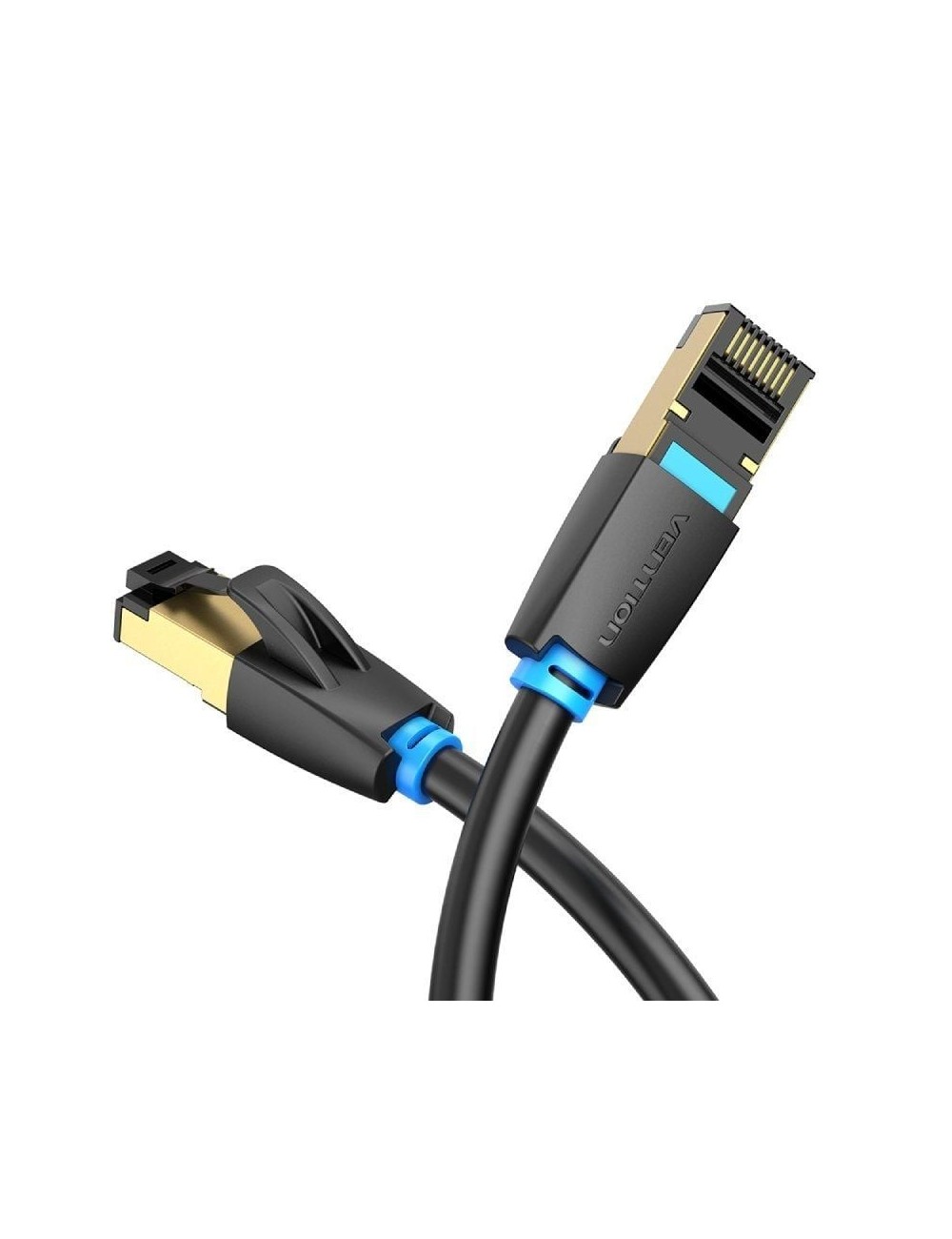 Cable de Red RJ45 SFTP Vention IKABF Cat.8/ 1m/ Negro