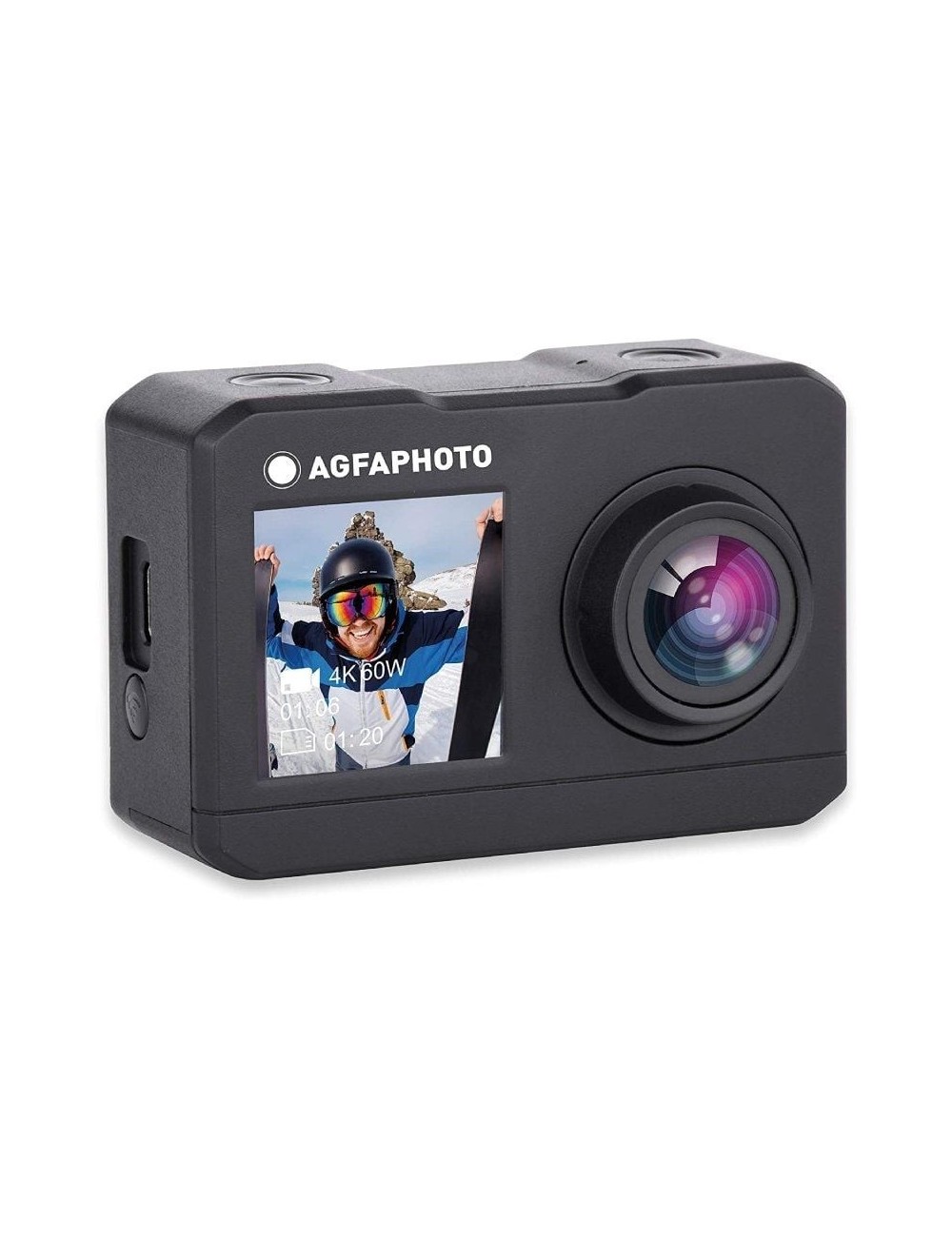Cámara Digital Deportiva AgfaPhoto AC7000 2.7K/ 16MP/ Ángulo de visión 120º/ Gris