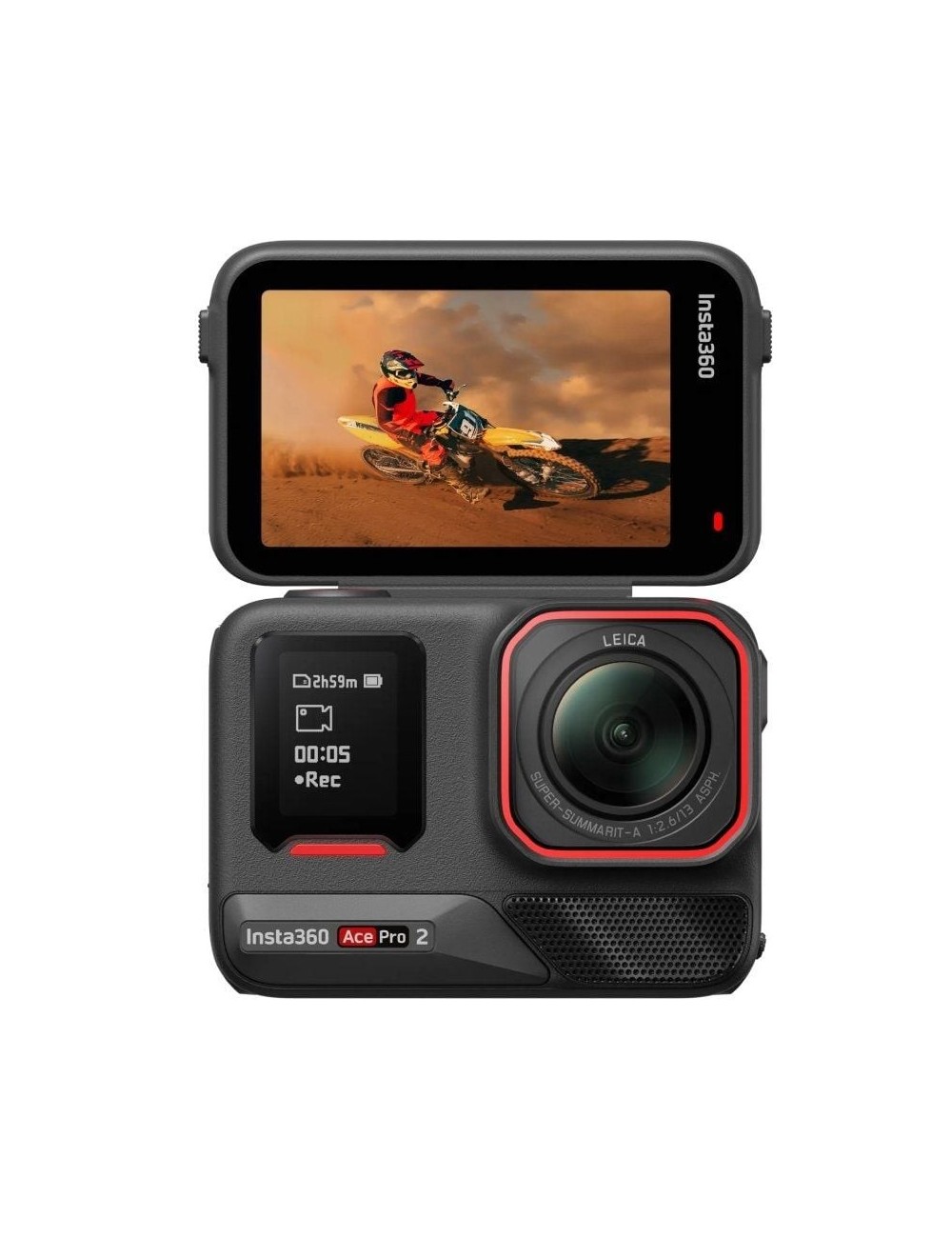 Cámara Digital Deportiva Insta360 Ace Pro 2 Pack de 2 Baterías/ 8K/ Ángulo de visión 180º/ Negra