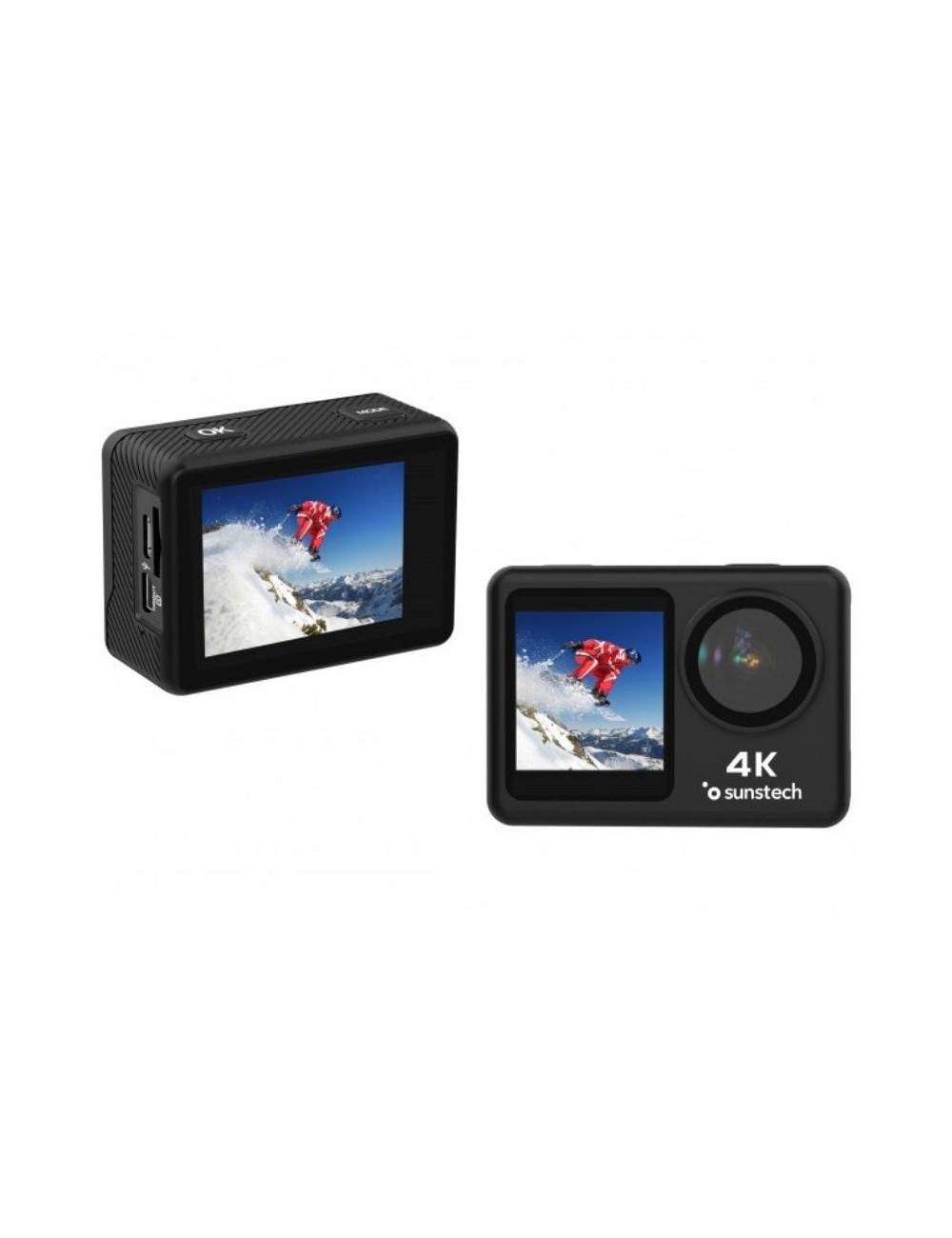 Cámara Digital Deportiva Sunstech Adventure 4K/ 16MP/ Ángulo de visión 170º/ Negra