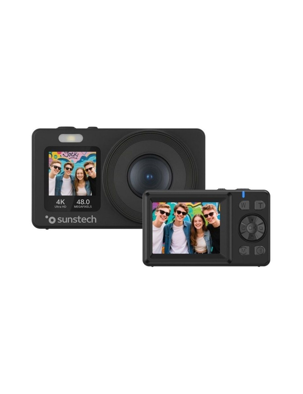 Cámara Digital Sunstech DCAM4825/ 48MP/ Zoom Óptico 18x/ Negra