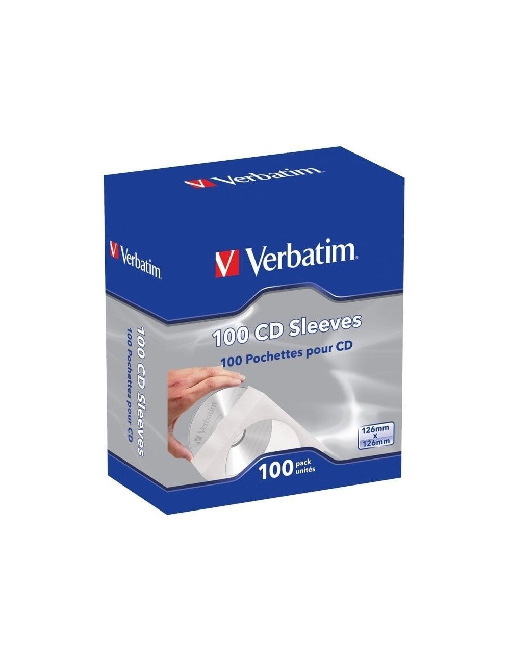 Fundas CD-R Verbatim Sleeves/ Caja-100uds