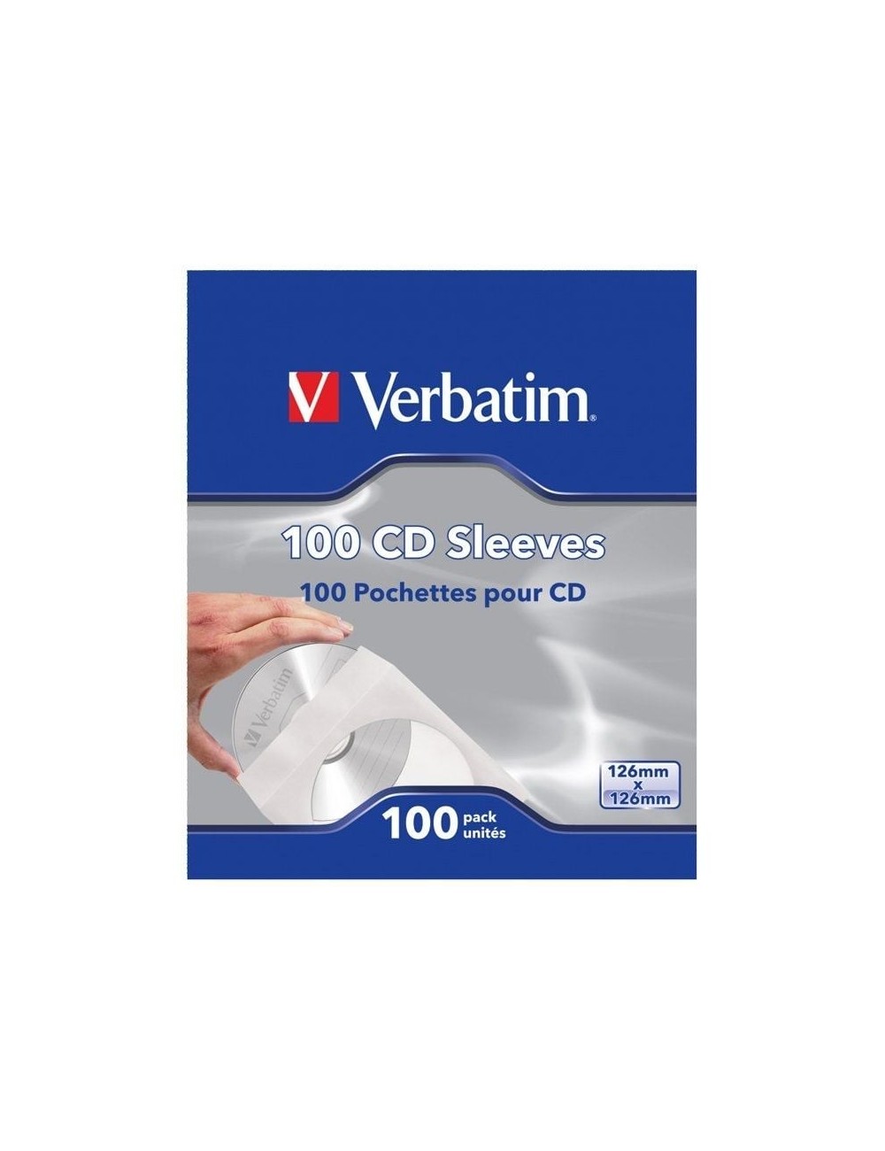 Fundas CD-R Verbatim Sleeves/ Caja-100uds
