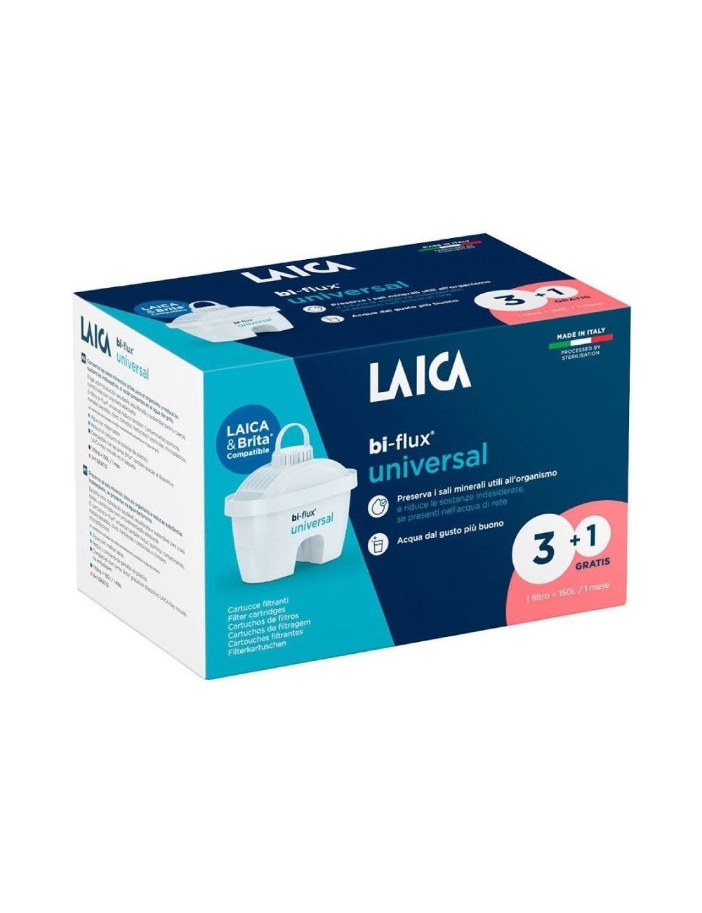 Filtros 3+1 BI-FLUX Laica Slim F4T Universal