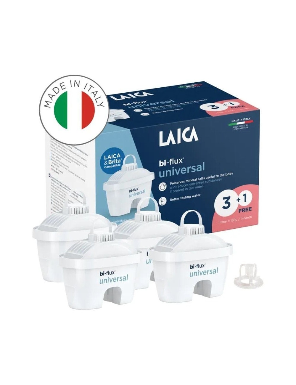 Filtros 3+1 BI-FLUX Laica Slim F4T Universal