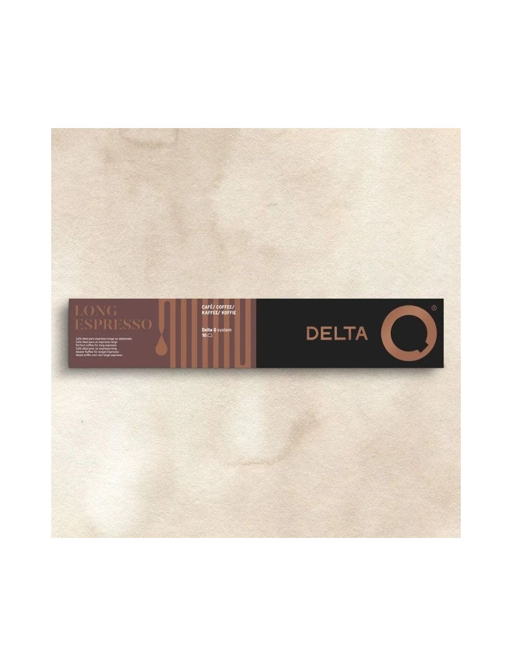 Cápsula Delta Delta Q-Long Espresso para cafeteras Delta/ Caja de 10