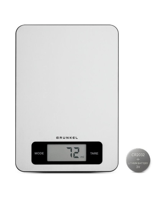 Báscula de Cocina Electrónica Grunkel BC-COOKXT/ hasta 5kg/ Plata