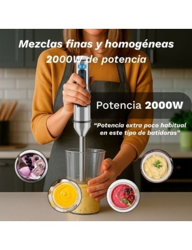 Batidora de mano Grunkel BM-2000EXTREME/ 2000W/ Capacidad 0.8L