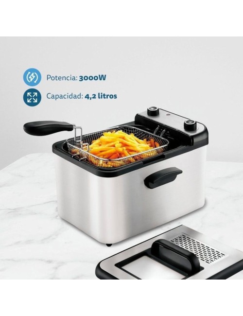 Freidora Grunkel Maxi Fry Pro/ 3000W/ Capacidad 4.2L