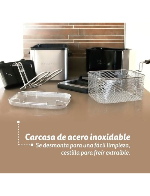 Freidora Grunkel Maxi Fry Pro/ 3000W/ Capacidad 4.2L