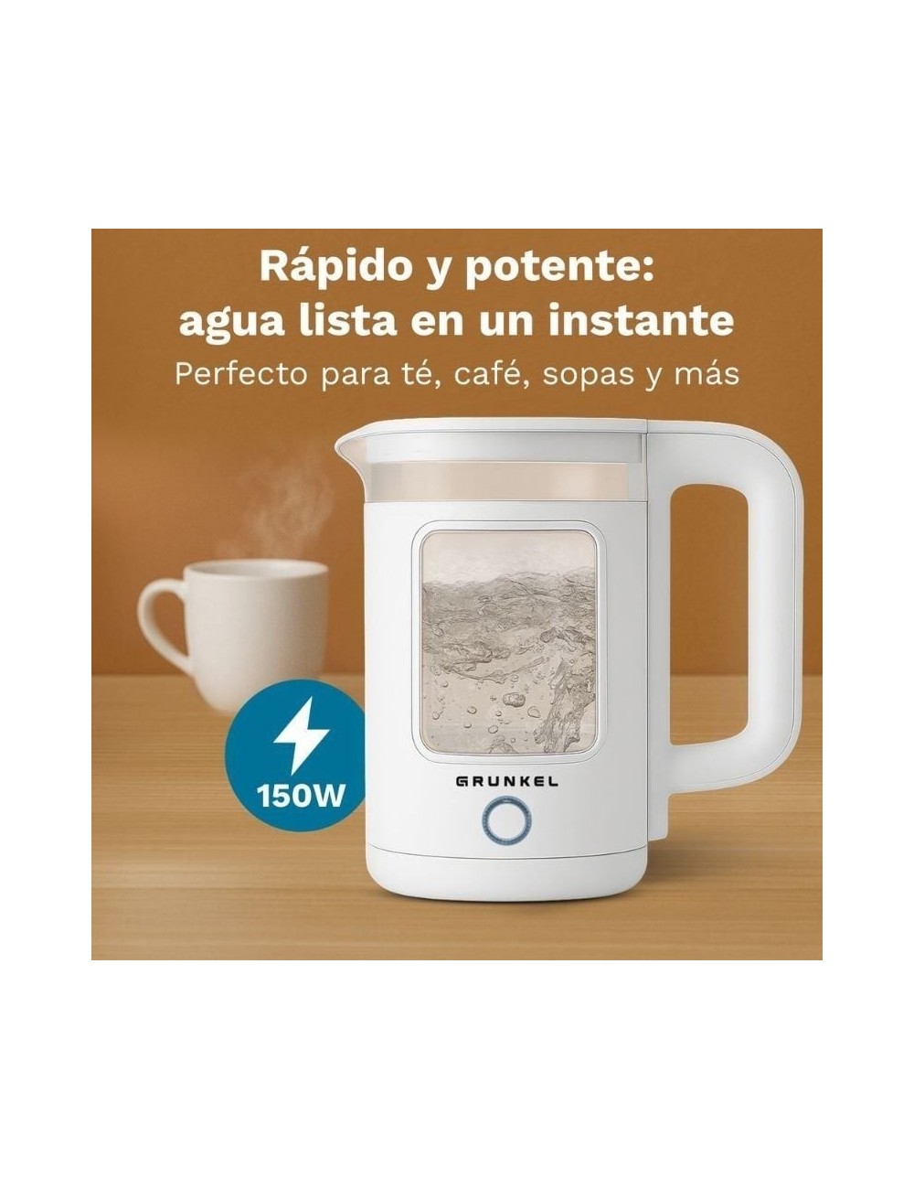 Hervidor de Agua HV-18CWPBL/ 1500W/ Capacidad 1.8L