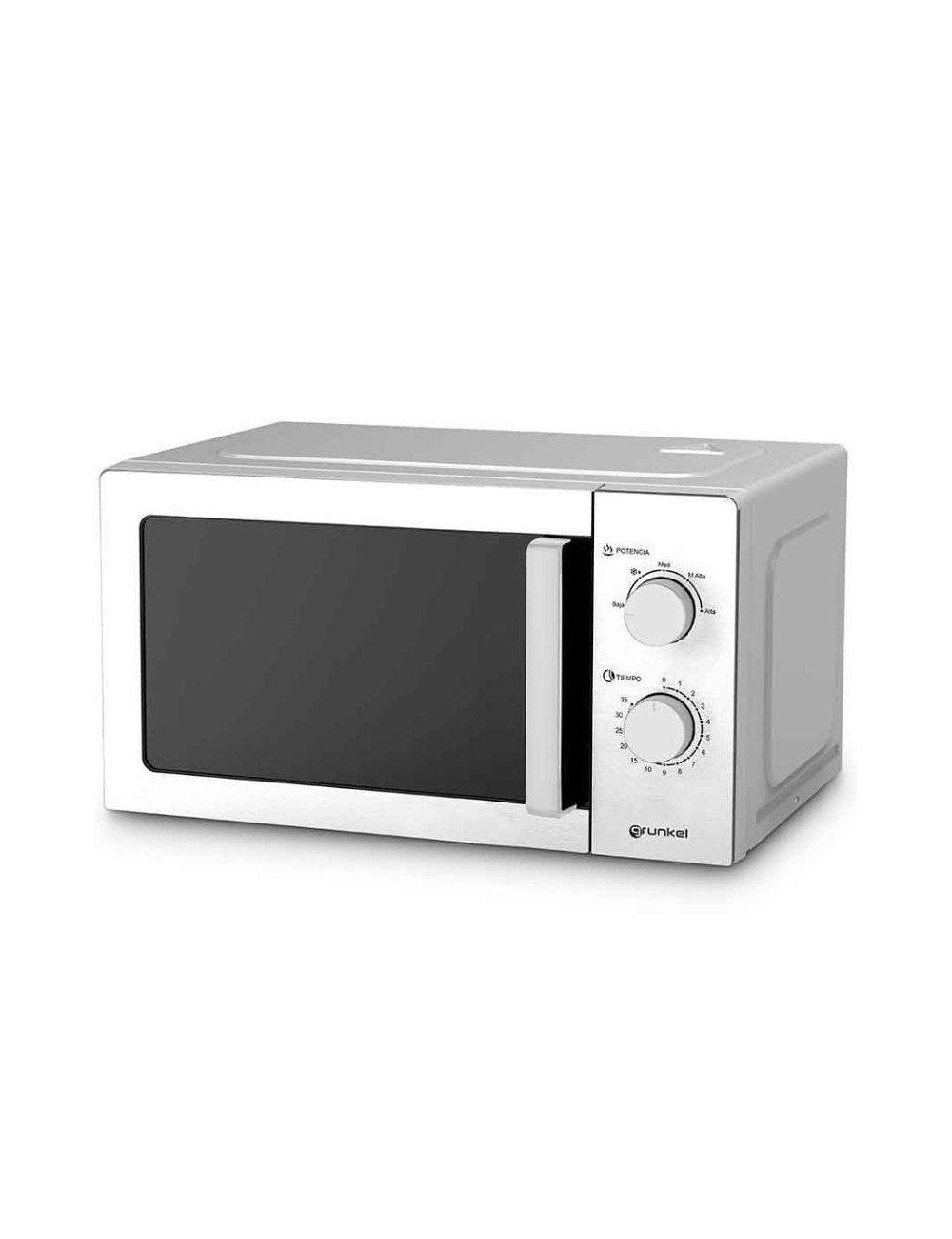 Microondas Grunkel MW-20INOX/ 700W/ Capacidad 20L/ Funcion Grill/ Plata