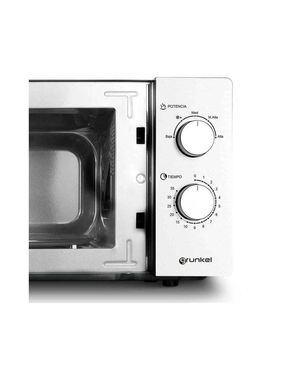 Microondas Grunkel MW-20INOX/ 700W/ Capacidad 20L/ Funcion Grill/ Plata