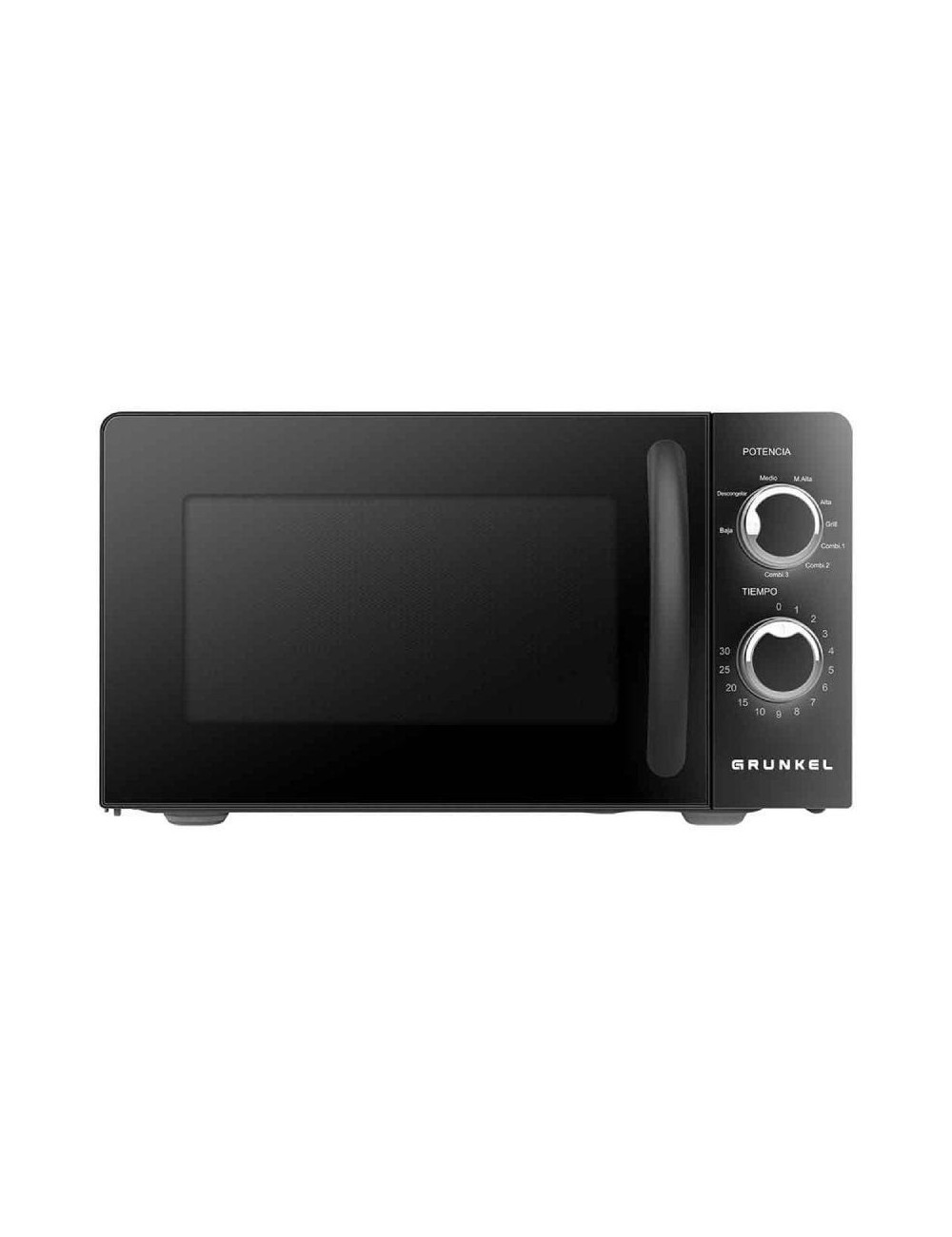 Microondas Grunkel MWG-20NG/ 700W/ Capacidad 20L/ Funcion Grill/ Negro