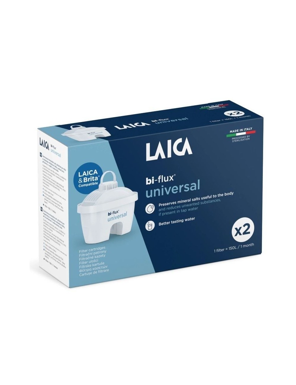Filtros 2 BI-FLUX Laica Slim F2L Universal