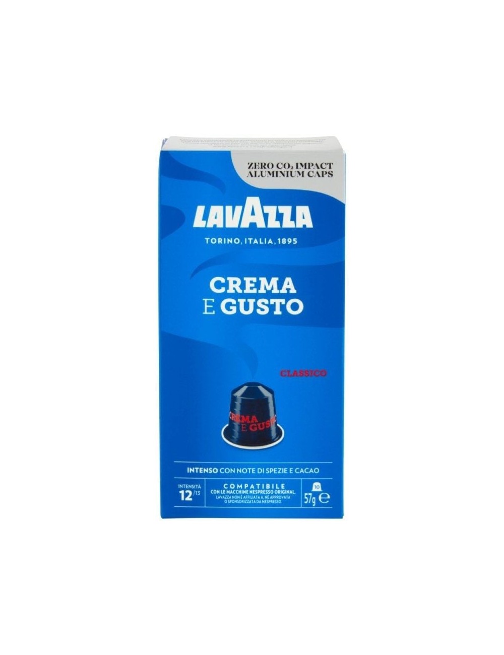 Cápsula Lavazza Crema e Gusto Clásico para cafeteras Nespresso/ Caja de 10