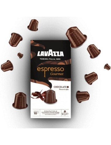 Cápsula Lavazza Espresso Gourmet Chocolate para cafeteras Nespresso/ Caja de 10