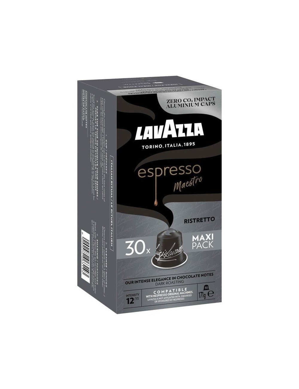 Cápsula Lavazza Espresso Maestro Ristretto para cafeteras Nespresso/ Caja de 30