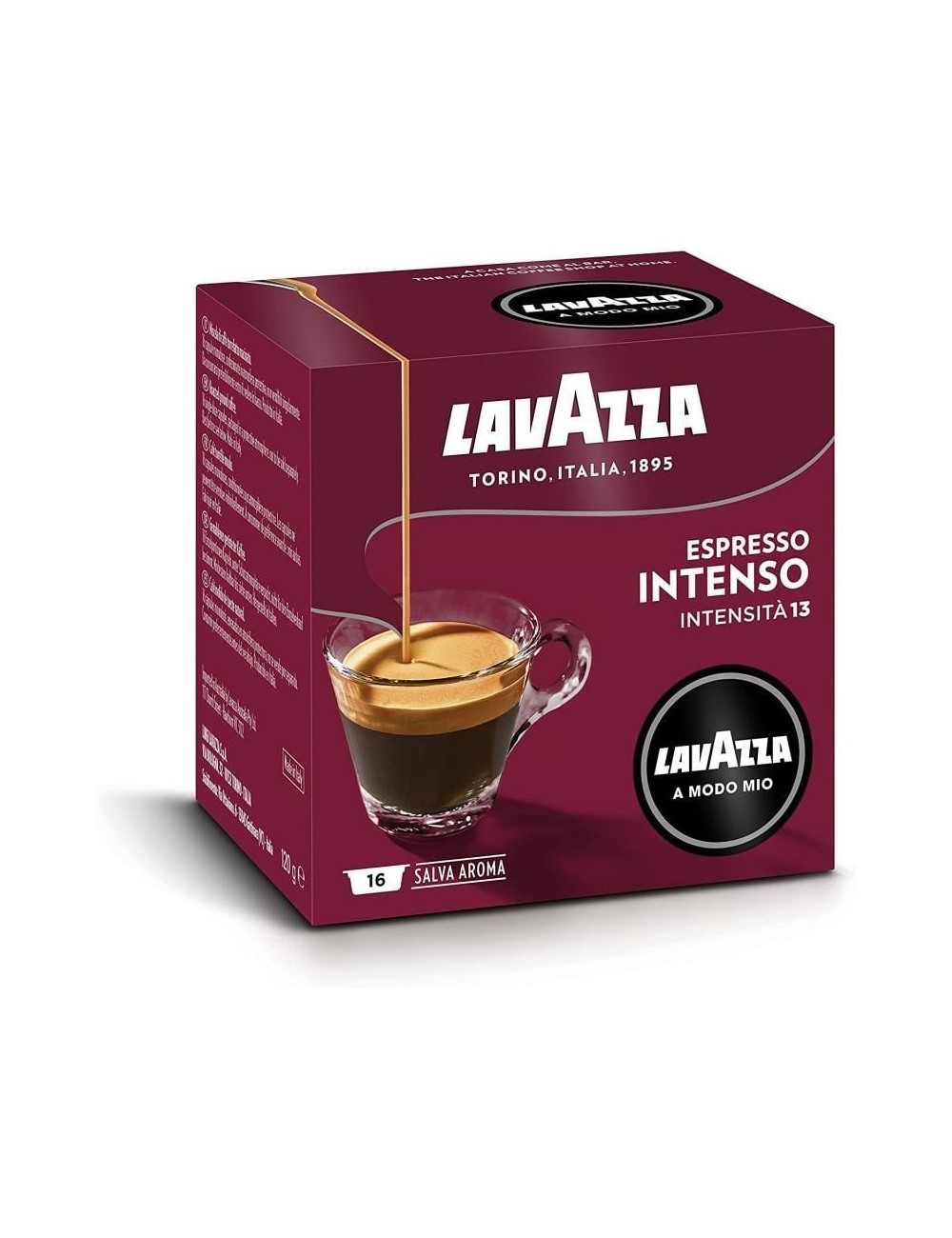 Cápsula Lavazza Intensamente para cafeteras A Modo Mio/ Caja de 16