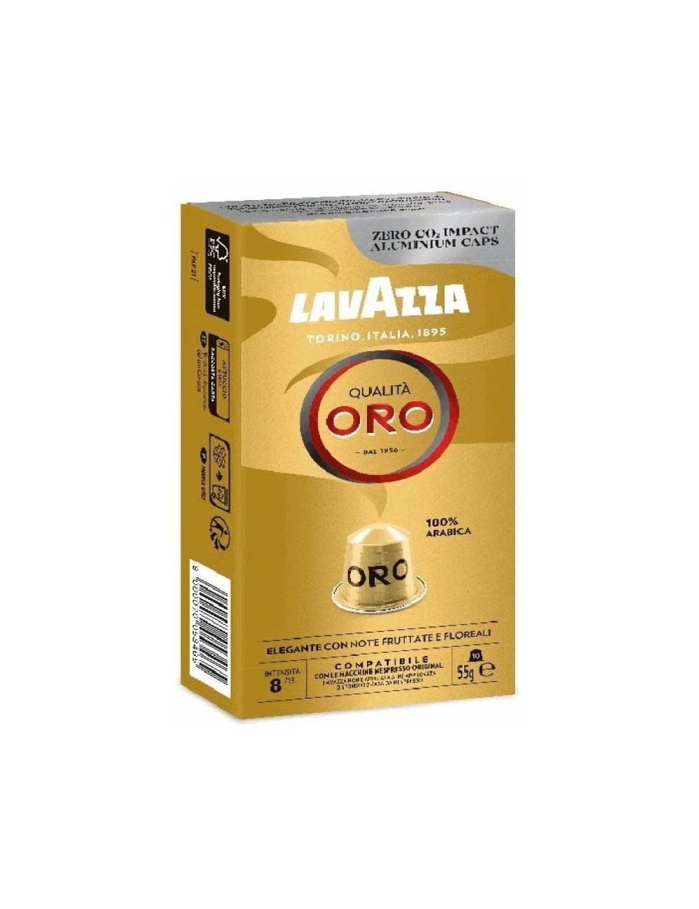 Cápsula Lavazza Qualitá Oro para cafeteras Nespresso/ Caja de 10
