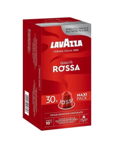Cápsula Lavazza Qualitá Rossa para cafeteras Nespresso/ Caja de 30