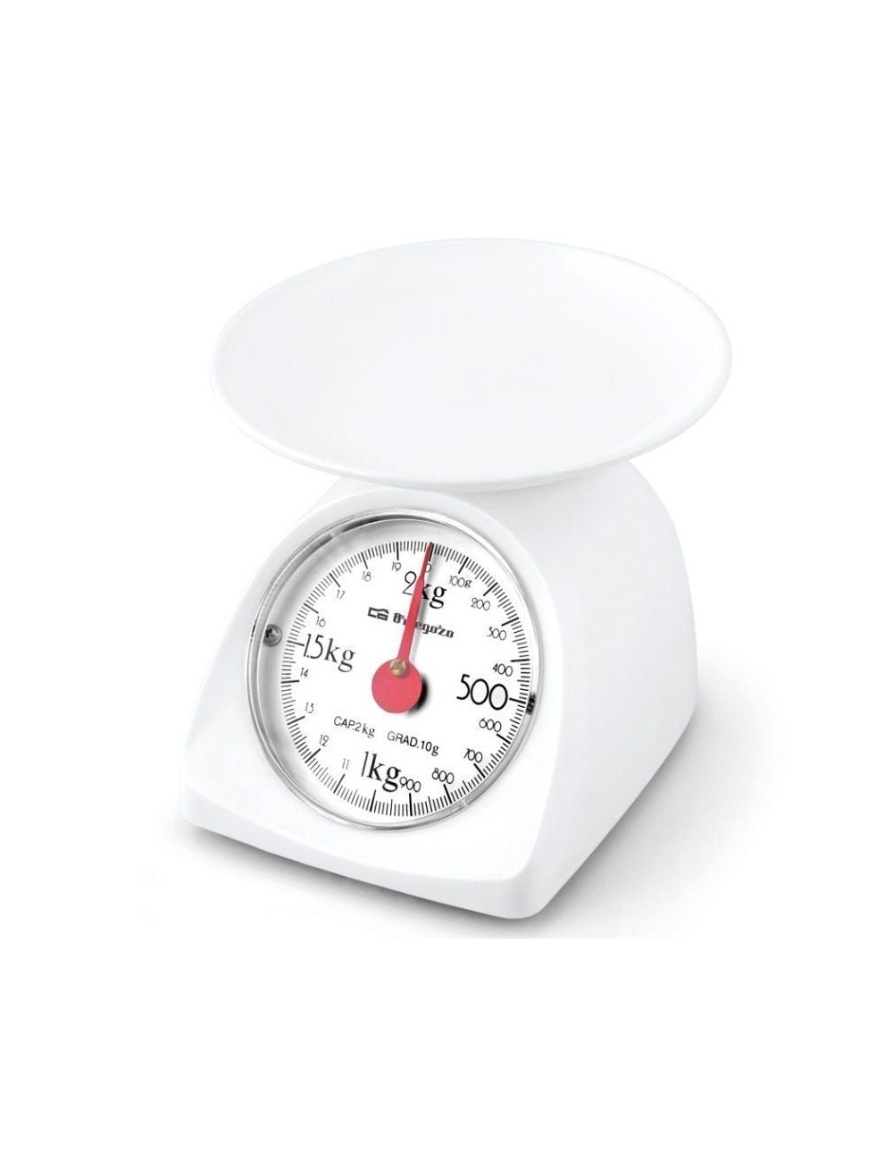Báscula de Cocina Orbegozo PC 1015/ hasta 2kg/ Blanca