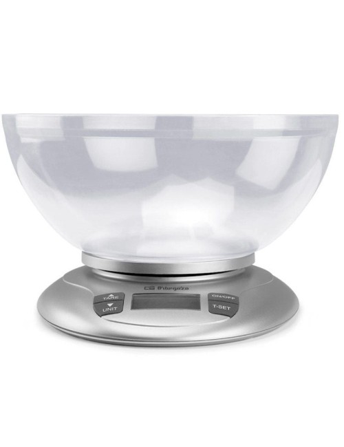 Báscula de Cocina Electrónica Orbegozo PC 2017 A/ hasta 3.5kg/ Plata