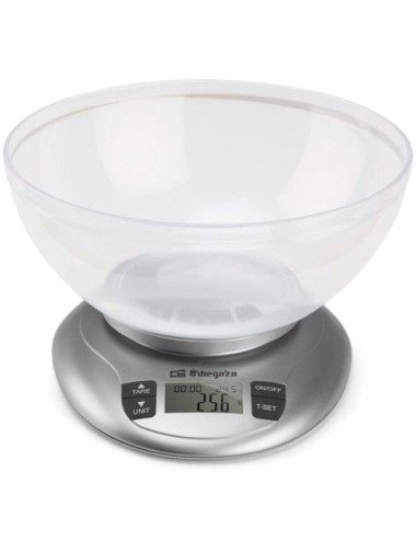 Báscula de Cocina Electrónica Orbegozo PC 2017 A/ hasta 3.5kg/ Plata